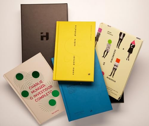 Capa de Box Kit de 4 livros capa dura com foco em Investimentos Completo