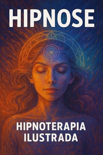 Capa de Curso de Hipnose Completo: Livro com +40 Ilustrações , técnicas e conhecimentos didáticos sobre hipnose