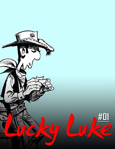 Capa de Lucky Comics: lucky luke complete collection 1| lucky luke volume 1| cowboy adventures series set (English Edition)