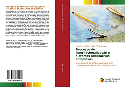 Capa de Processo de internacionalização e sistemas adaptativos complexos: Uma análise de empresas do polo de confecções de Santa Cruz do Capibaribe
